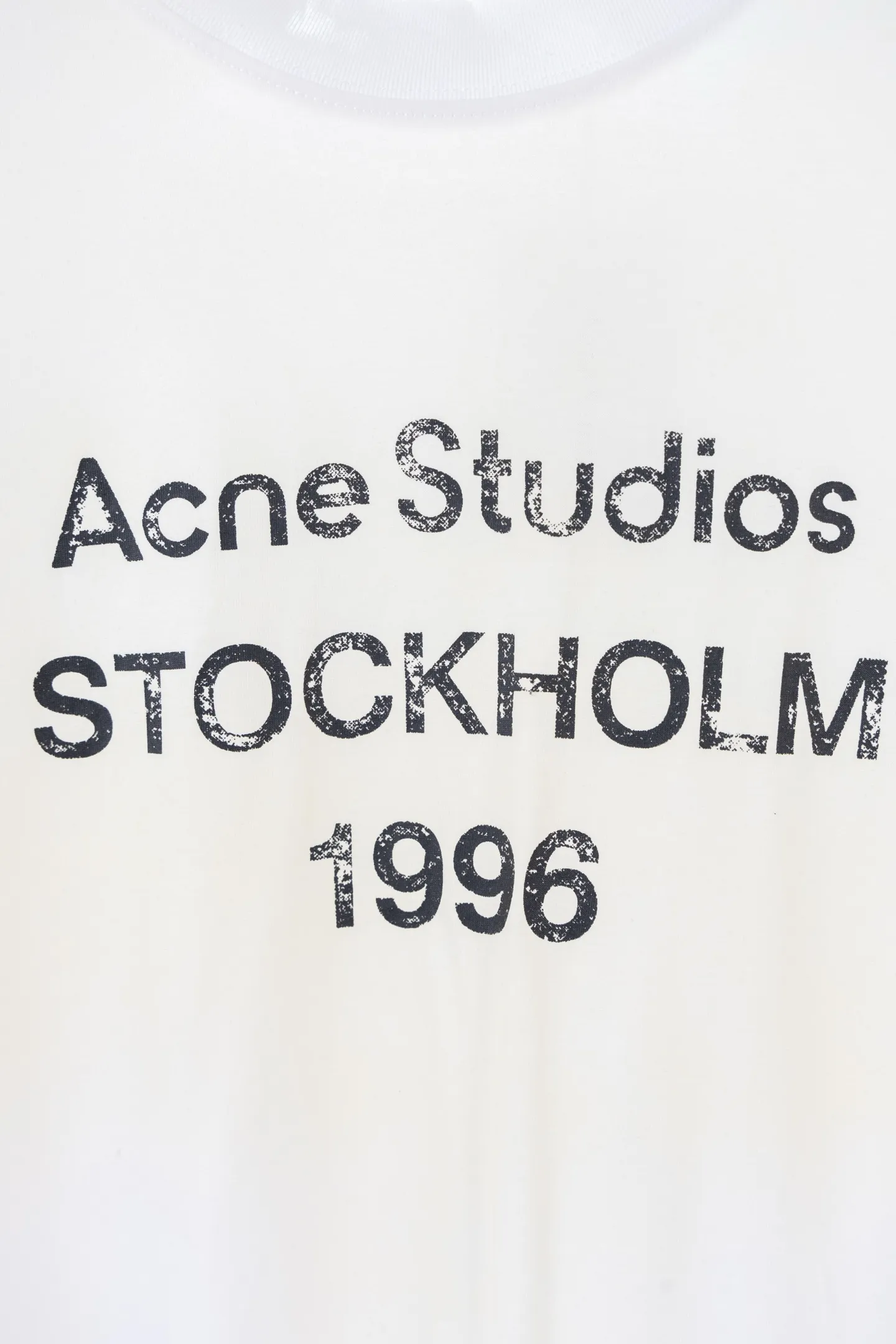 ：k 6223 24SS Acne Studios Classic T Classic Versatile ok ! , ZP !!! # 1:1 Breathable ， # zp # ：White Black Size：S-XL